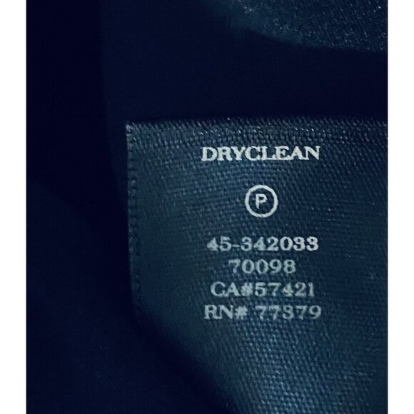 Ann Taylor Skirt Womens 8 Navy Blue Wool Blend White Dot A Line Mini Minimialist - Picture 5 of 6